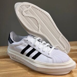 Adidas  Beyonce Superstar Platform for Women's White and Black